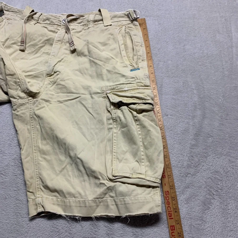 Vintage AE American‎ Eagle Mens 38 Distressed Cargo Short Heavy Weight Y2K